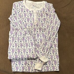 Roller Rabbit Pajamas - Purple and White Pattern - Size 14